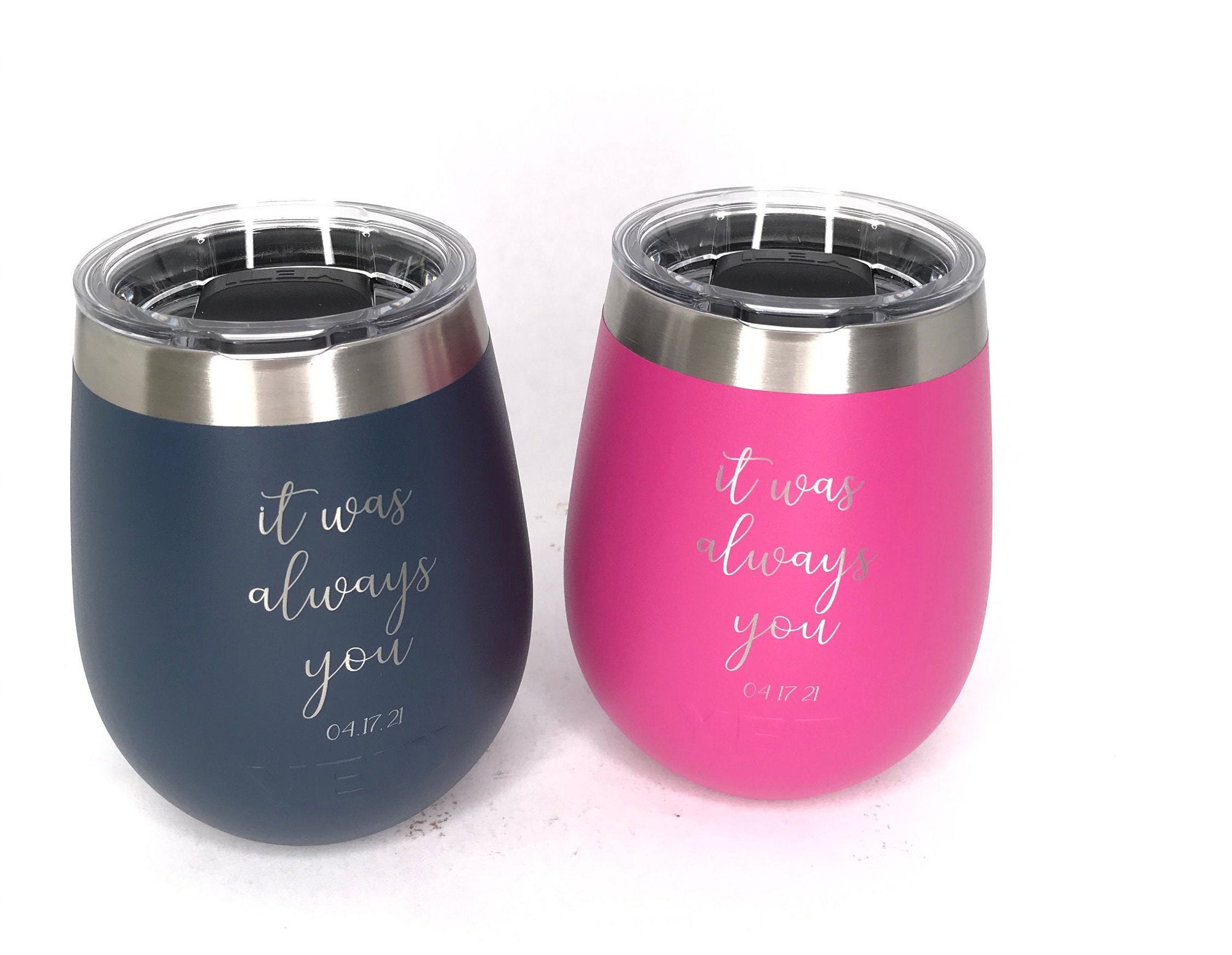 Engraved YETI Wine Tumbler 10oz Vacuum Sealed Tumblers Etsy