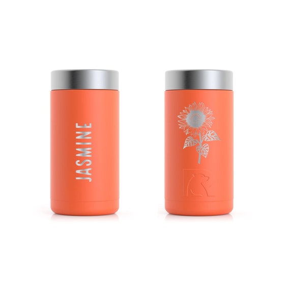 Custom Engraved RTIC 16oz Tall Craft Bottle & Can Coolers, Vacuum Sealed Cozie, Personalized Insulated Koozie, RTIC Can Holder, Dual Koosie