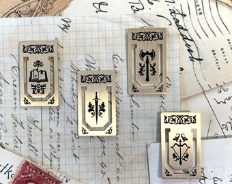 Brass page markers set, index tabs, brass clips, journal clips, journal tabs, dnd journal, planner tab, brass bookmark