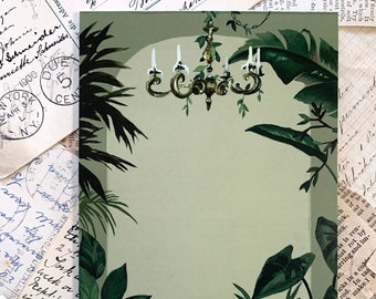 The Conservatory notepad, botanical notepad, natural history museum, light academia, museumcore, botanical stationery