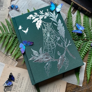 The Botanist - B6 sketchbook, watercolor notebook, 300gsm, botanical notebook, linen notebook, watercolor notebook, dark academia, vegan