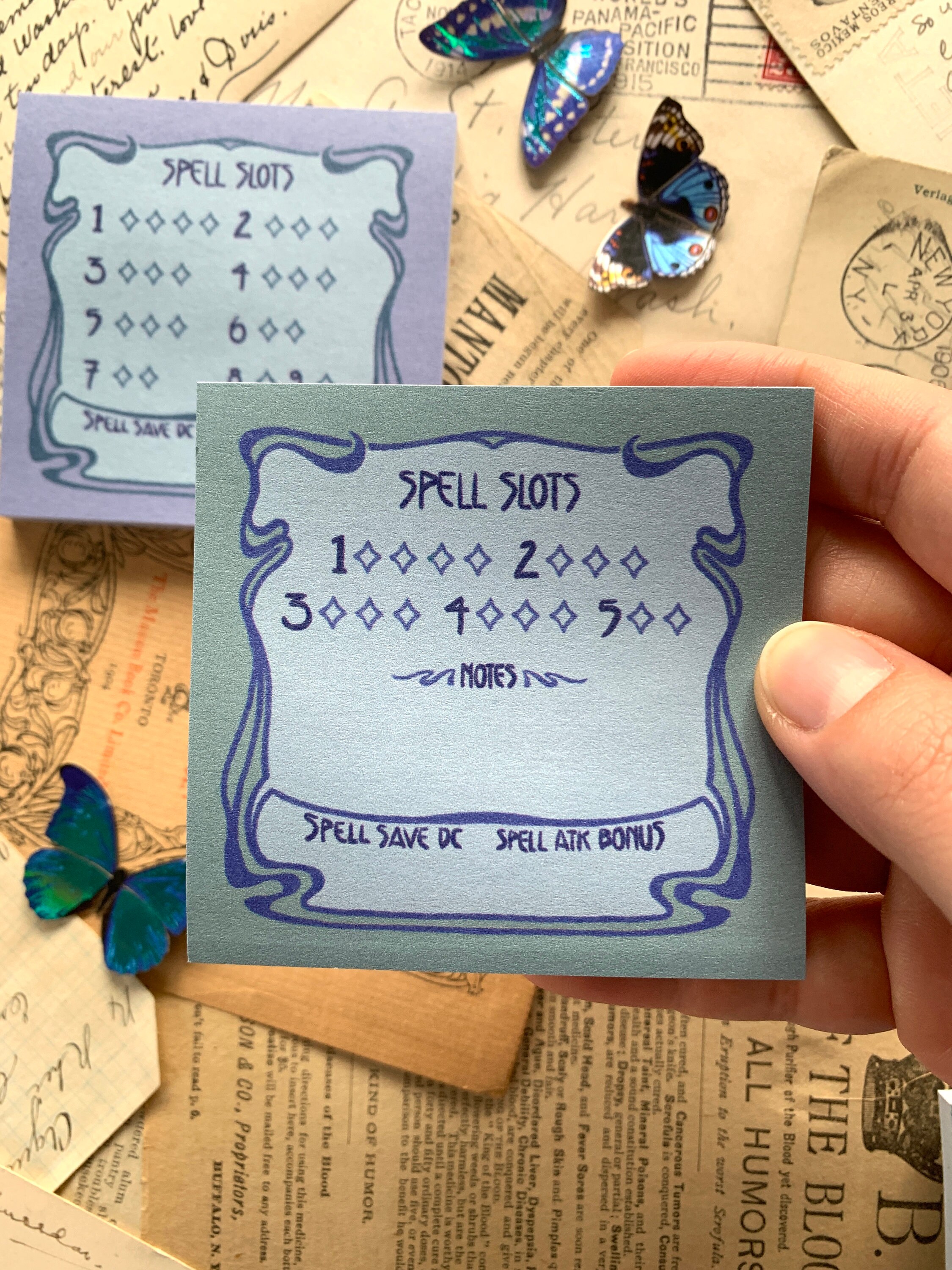 Spell Slots Sticky Notes, Ttrpg Sticky Note, Spell Slot Tracker, Spell ...