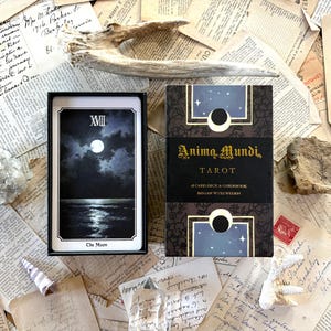 Jeu de tarot Anima Mundi, jeu de 78 cartes avec guide, jeu de cartes nature, carte de divination occulte vendu par l'artiste original