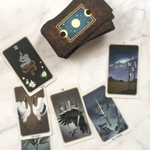 Anima Mundi tarot deck, 78 card deck with guide book, nature deck, occult divination card sold by original artist image 2