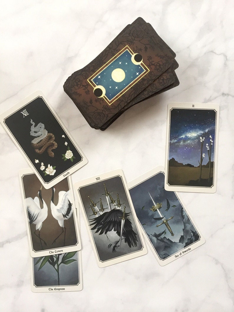 Anima Mundi tarot deck, 78 card deck with guide book, nature deck, occult divination card sold by original artist image 2