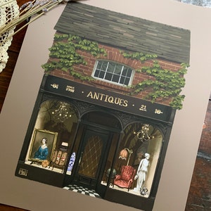 8x10 "The Antique Shop" fine art print