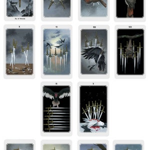 Anima Mundi tarot deck, 78 card deck with guide book, nature deck, occult divination card sold by original artist image 7