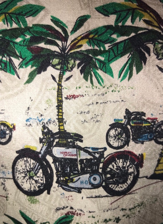 Vintage Harly Davidson Aloha Shirt , Size M/L - image 8