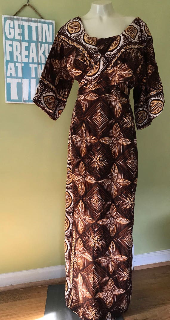 Vintage Hawaiian Dress, Size M/L