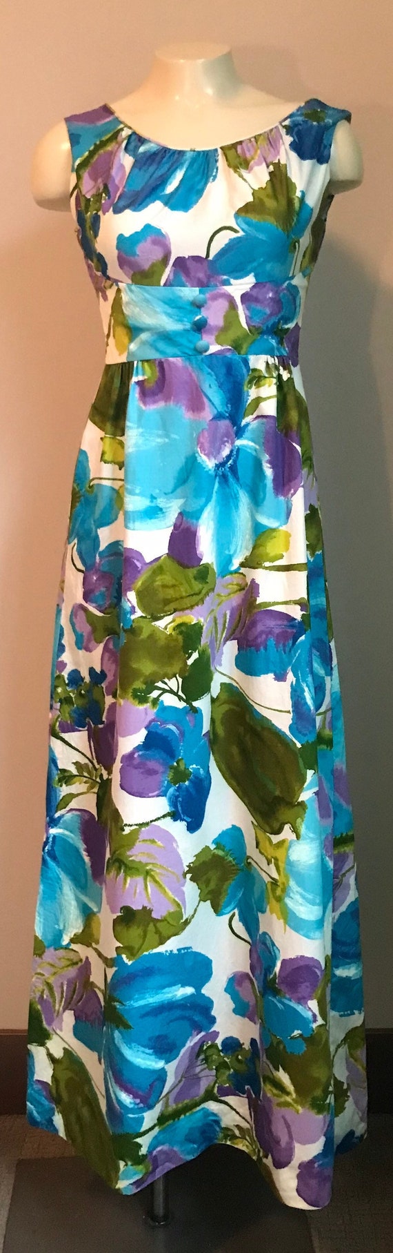 Vintage Hawaiian Dress, Size XSmall - image 1