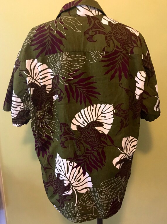 Vintage Hawaiian Aloha Shirt, Size Large - image 5