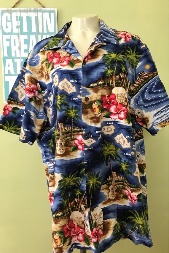 Vintage Hawaiian Shirt , Size XL