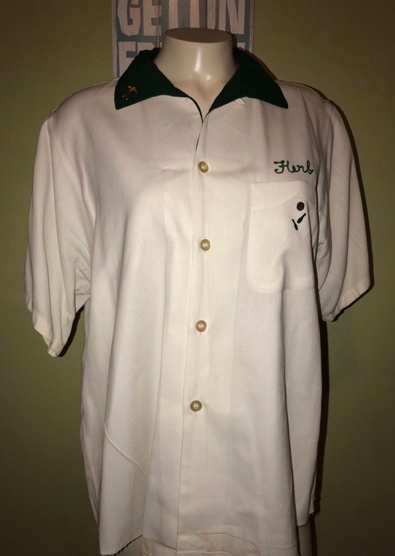 Vintage Bowling Shirt, Size Large