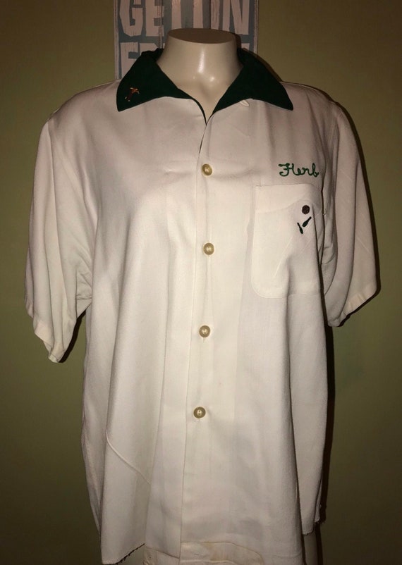 RESERVED Vintage Bowling Shirt, Size Large