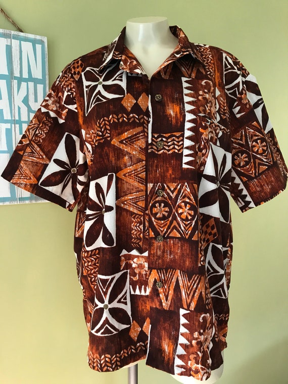 Vintage Hawaiian Aloha Shirt, Size X-Large - image 1