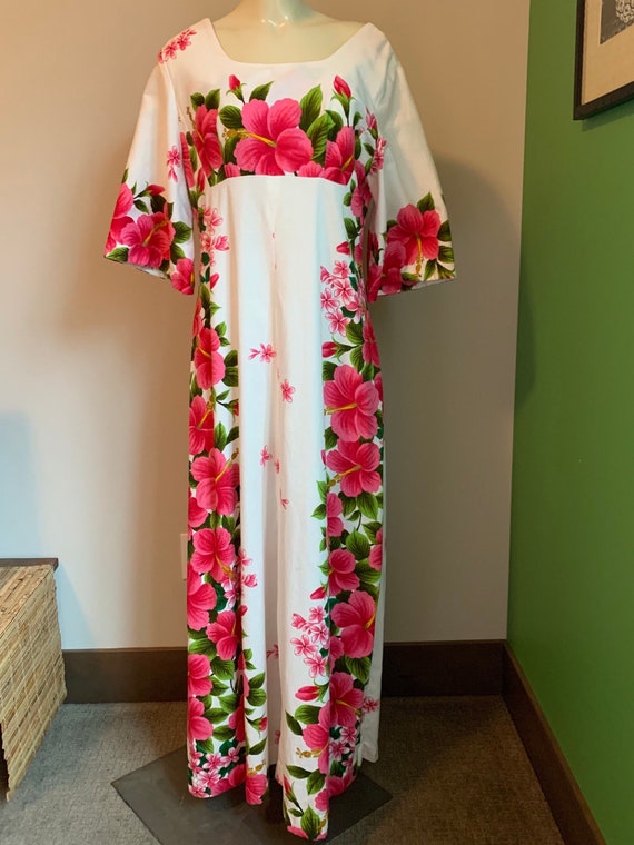 Vintage Hawaiian Dress, Size M