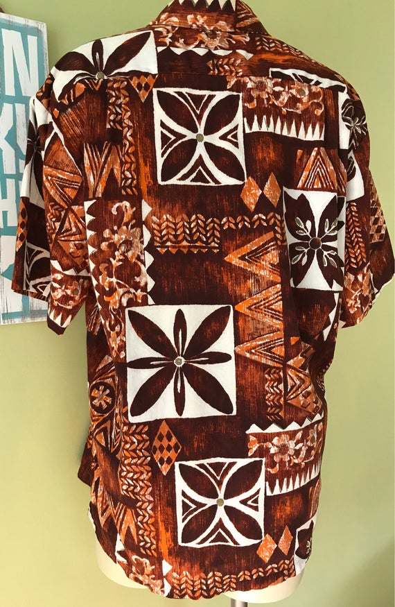 Vintage Hawaiian Aloha Shirt, Size X-Large - image 2