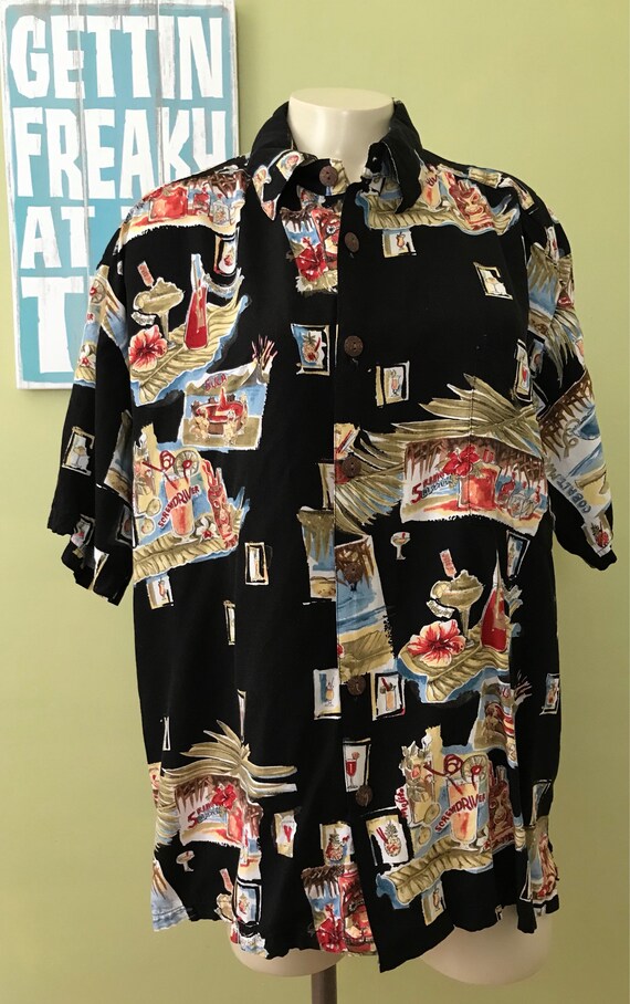 Vintage Hawaiian Shirt, Size Large