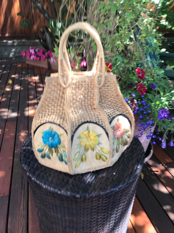 Vintage Woven Basket Purse