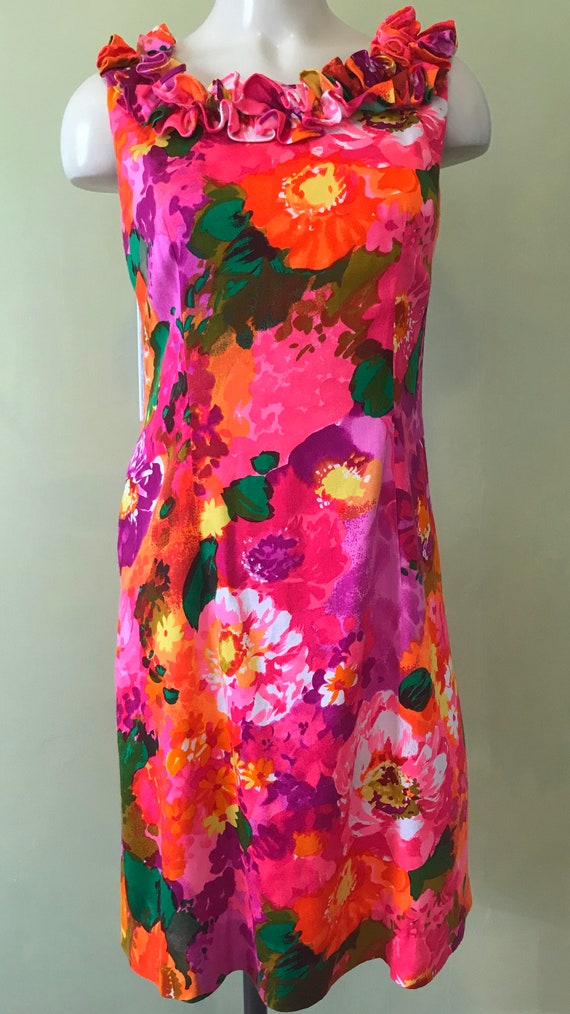 Vintage Hawaiian Mini Dress, Size XSmall