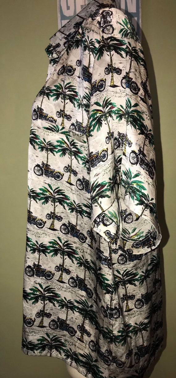 Vintage Harly Davidson Aloha Shirt , Size M/L - image 4
