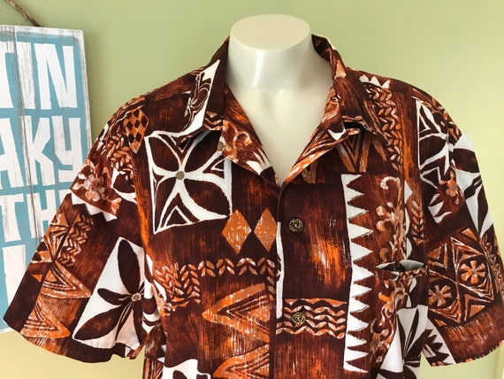 Vintage Hawaiian Aloha Shirt, Size X-Large - image 3