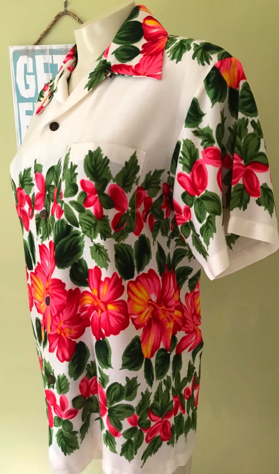 Vintage Aloha Shirt, Size XS - image 3