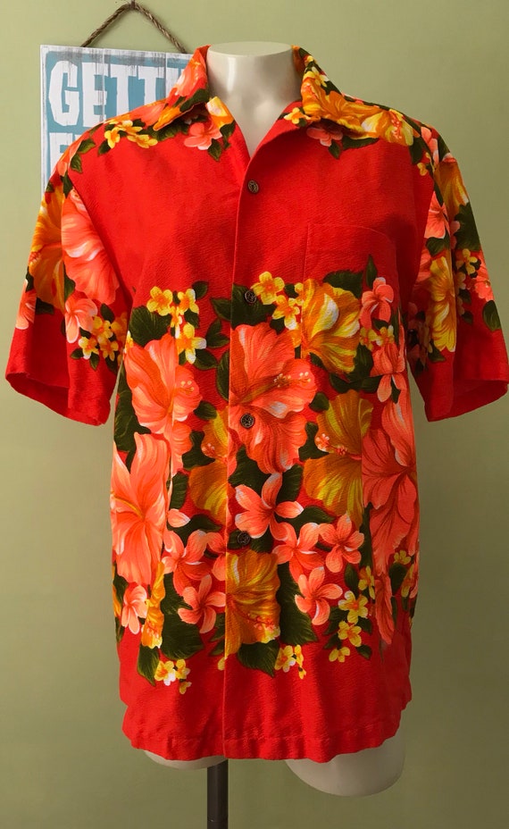 Vintage Aloha Shirt , Size Medium - image 1