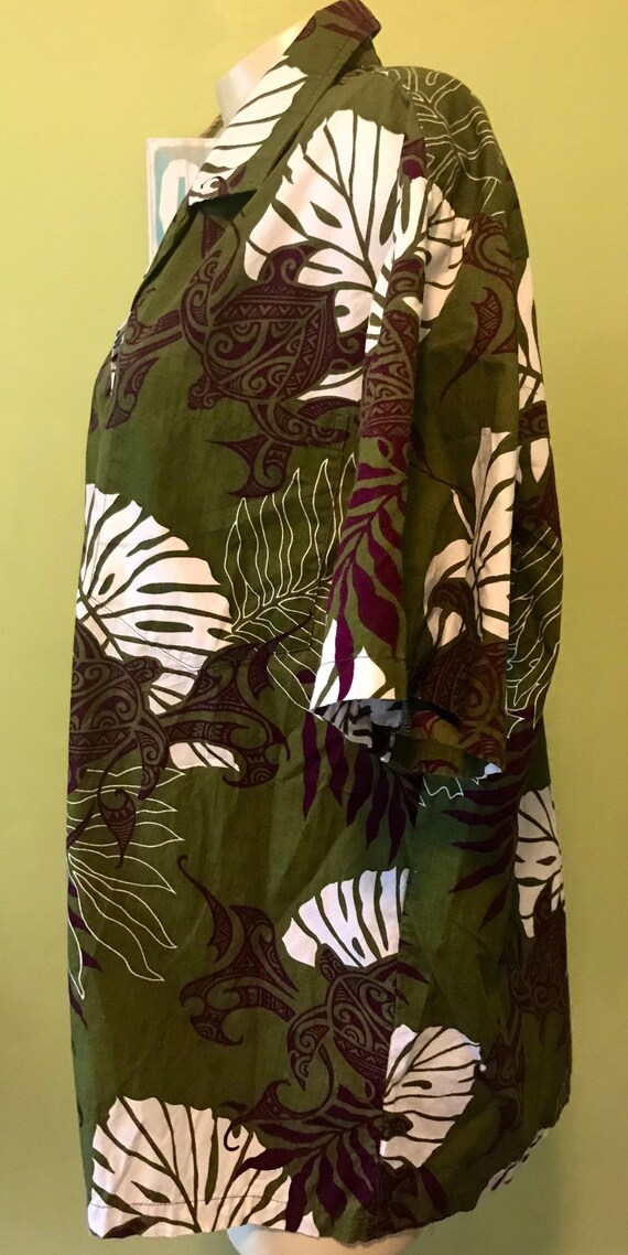 Vintage Hawaiian Aloha Shirt, Size Large - image 4
