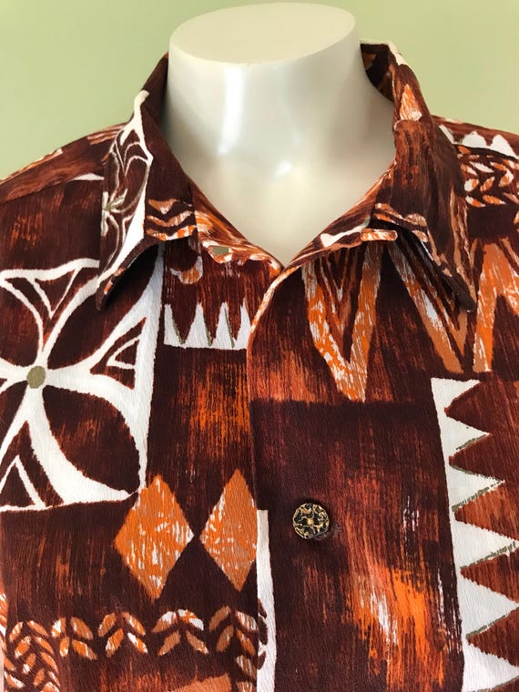Vintage Hawaiian Aloha Shirt, Size X-Large - image 4