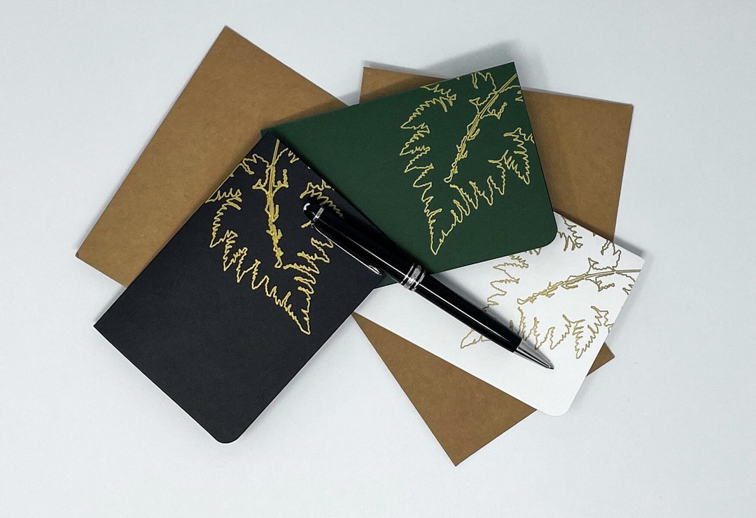 Buy 6 Fern Notecards With Kraft Envelopes Missing You Cards Online in ...