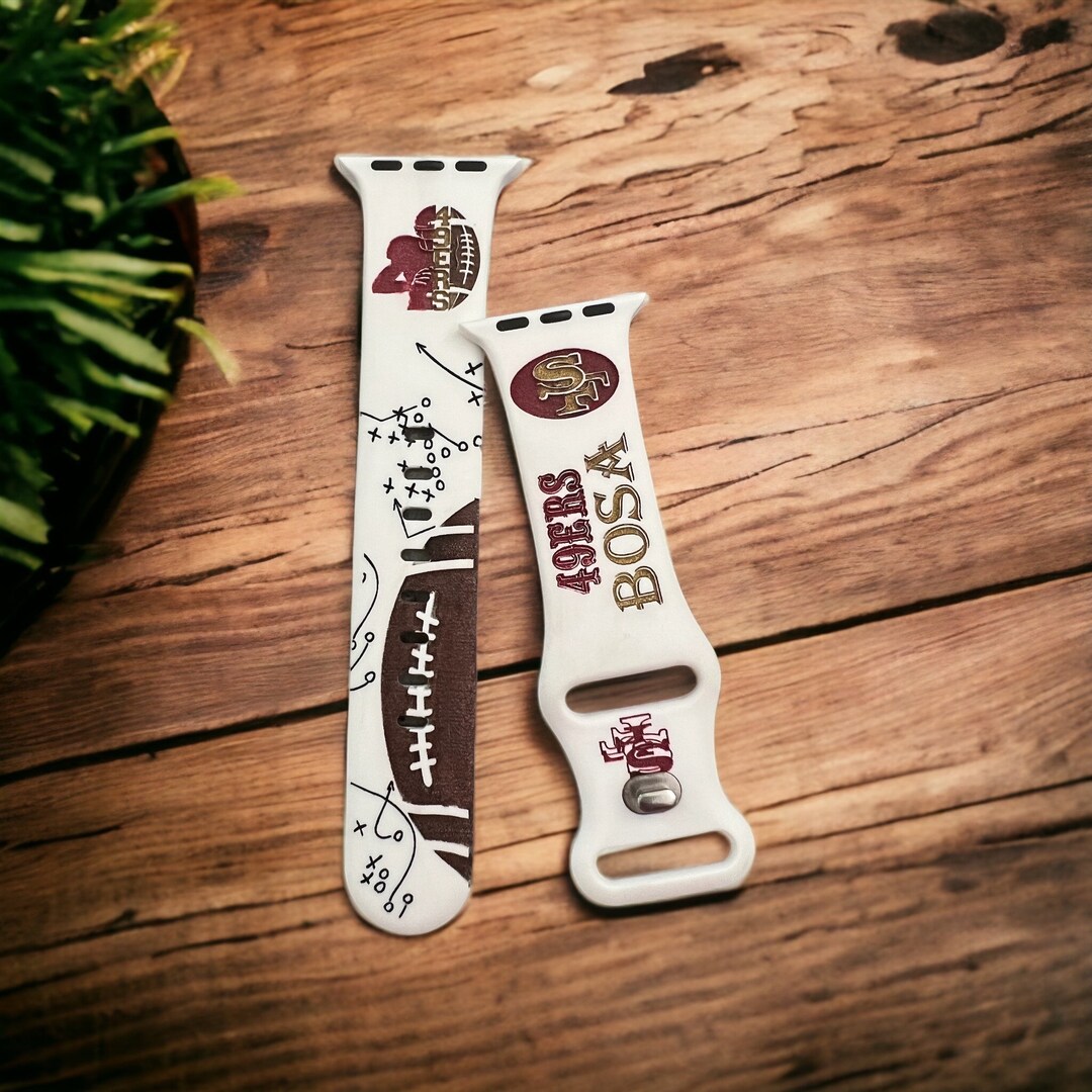 SF 49ers Football Apple Watch Band 40mm Gifts for Dad Etsy