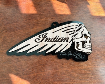 Indianer Motorrad Erinnerung Ornament