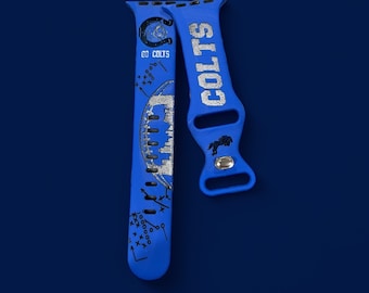 Colts Football Apple Watch Armband 40mm, für Papa, Geschenke für Ehemann, Fußballgeschenke für Freund, Go Colts