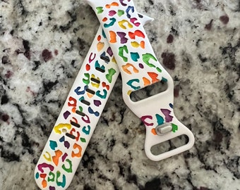 Gepard Lisa Frank inspirierte individuell gravierte Uhrenarmband für Samsung