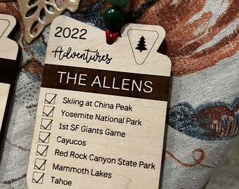 Wandern Ornament personalisiert , Auto Freshie , personalisierte Nationalpark Ornament , Reise Ornament , benutzerdefinierte Ornament , für Wanderer