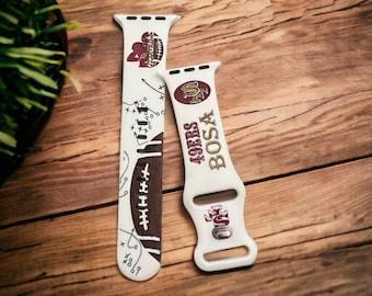 Fußball Apple Uhrenarmband 40 mm, für Papa, Geschenke für Ehemann, Fußballgeschenke für Freund, Teamarmband