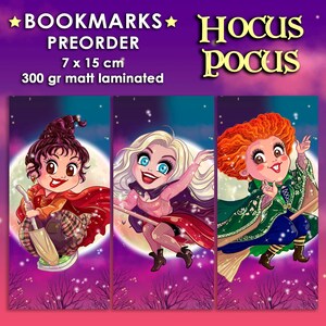 Bladwijzers Hocus Pocus Sanderson Sisters Winnie Sarah Mary Individuele personages Halloween Leuke cadeaus Verzamelbaar Spookachtige films