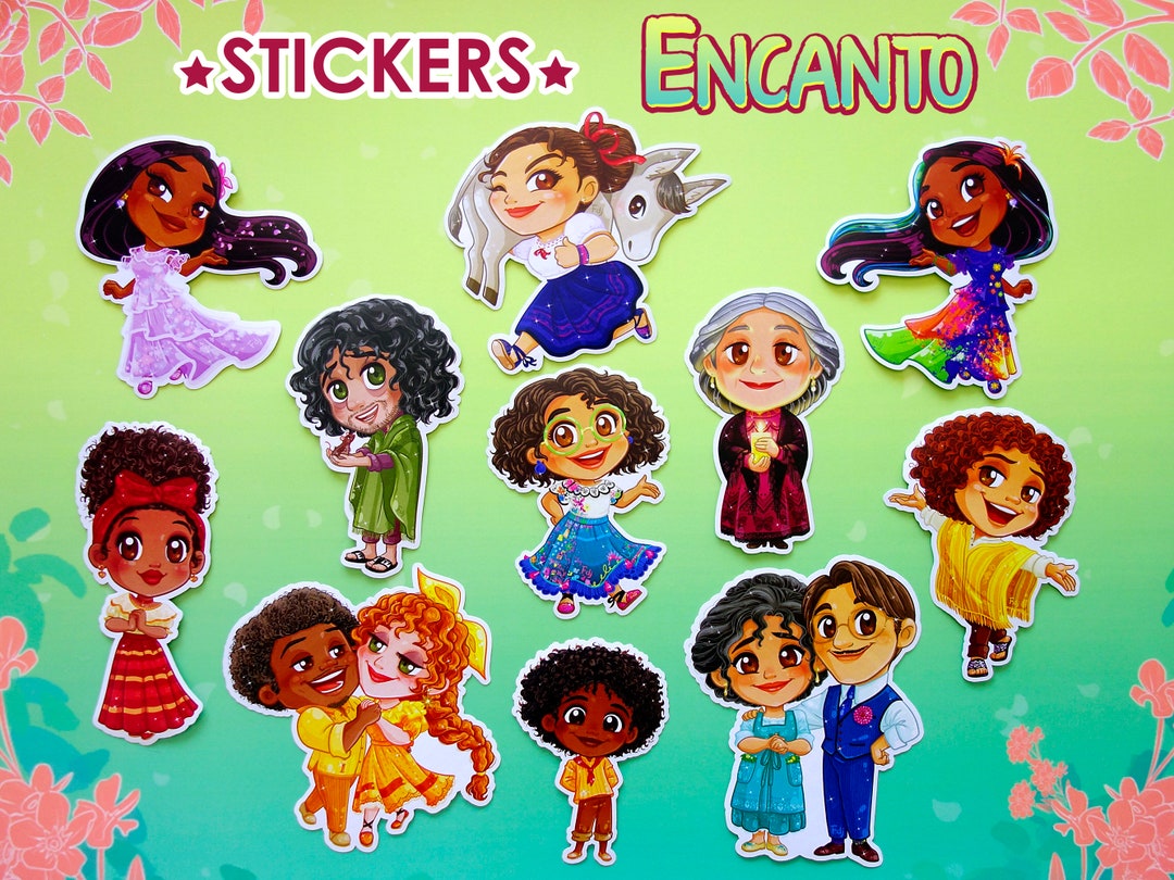 15 Encanto Large Stickers - Mirabel, Isabela, Luisa, Antonio
