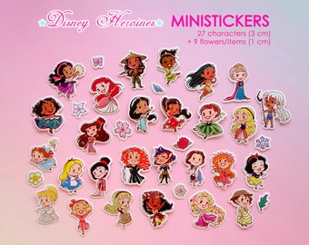 Ministickers - Mini Disney Princesses & Heroines