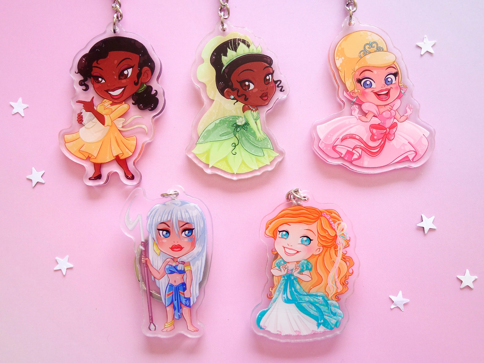 Keychains Disney Princesses & Heroines Etsy
