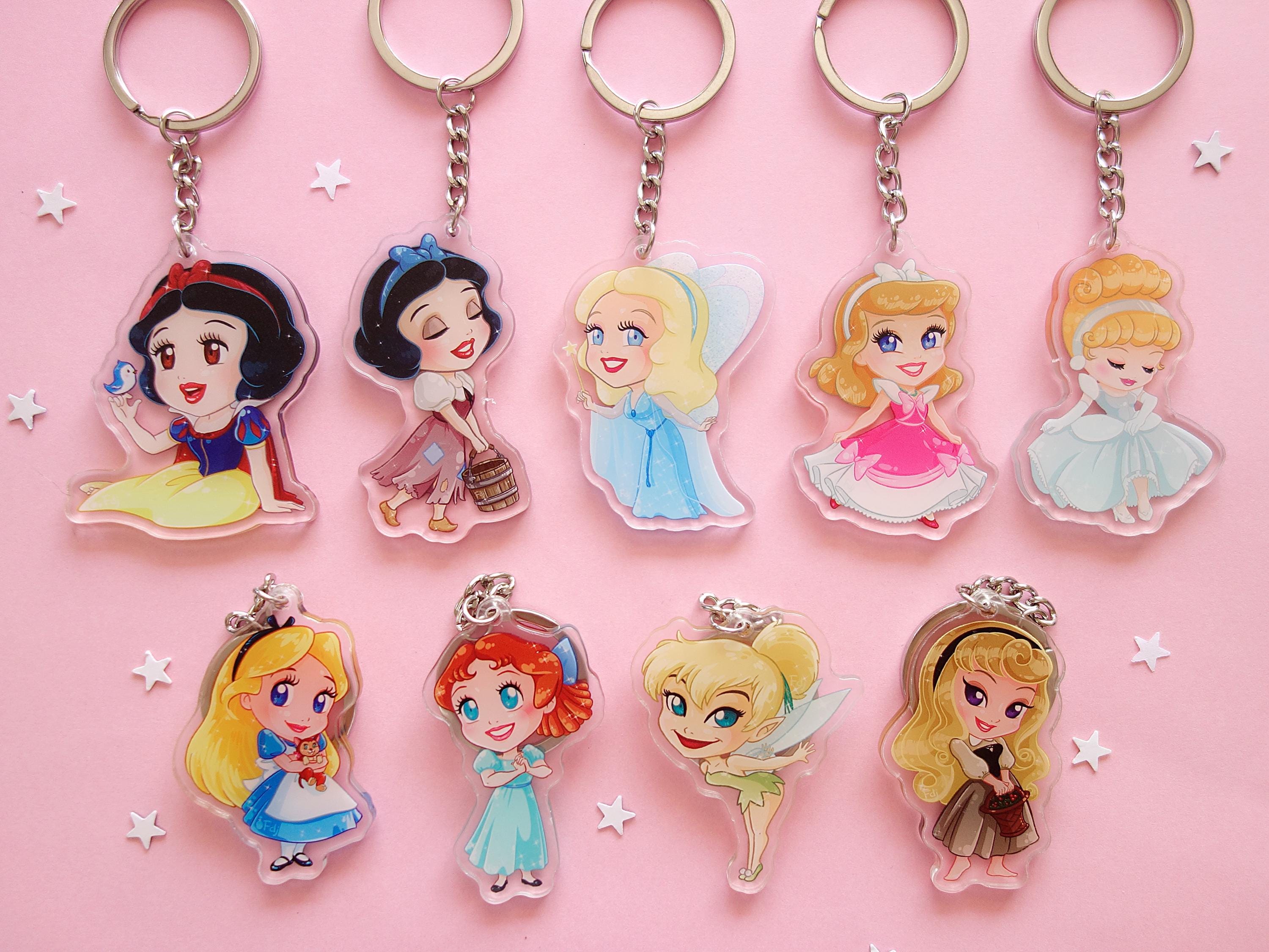 ディズニーリゾート プリンセスキーホルダー フィギュア アナ