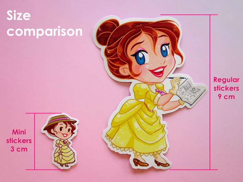 Ministickers Set Disney Princesses Heroines Cute Mini Journal Decor ...