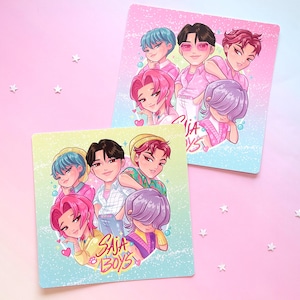 Prints Saja Boys KPop Demon Cute Stationery Journal Home Art Decor Wall Gifts Soda Pop Jinu Romance Mystery Baby Abby