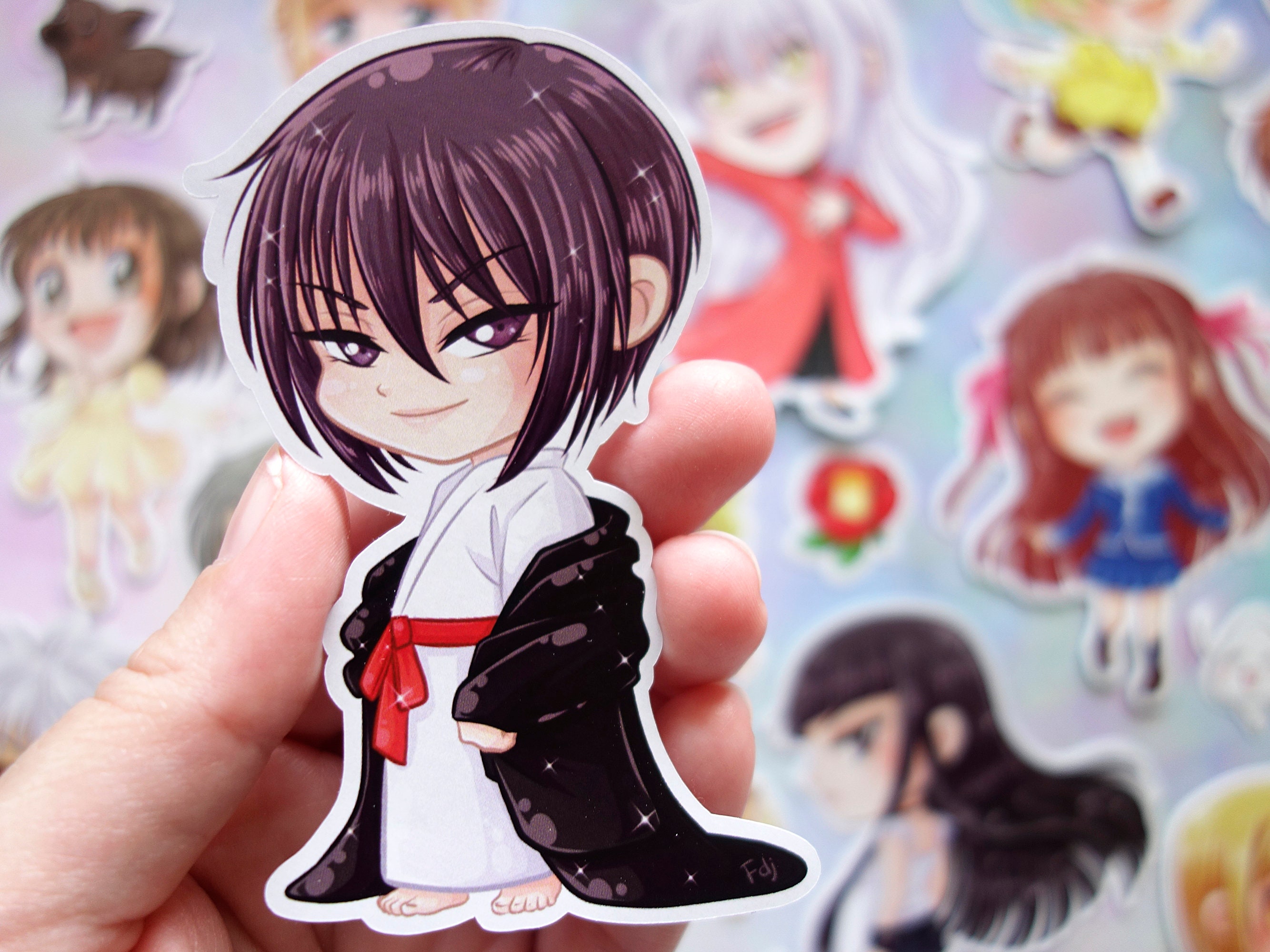 Pegatinas Cesta de frutas Zodíaco chino Regalos lindos Papelería Tohru Kyo  Yuki Espíritus animales Manga Anime - Etsy México, image size:2667x2000