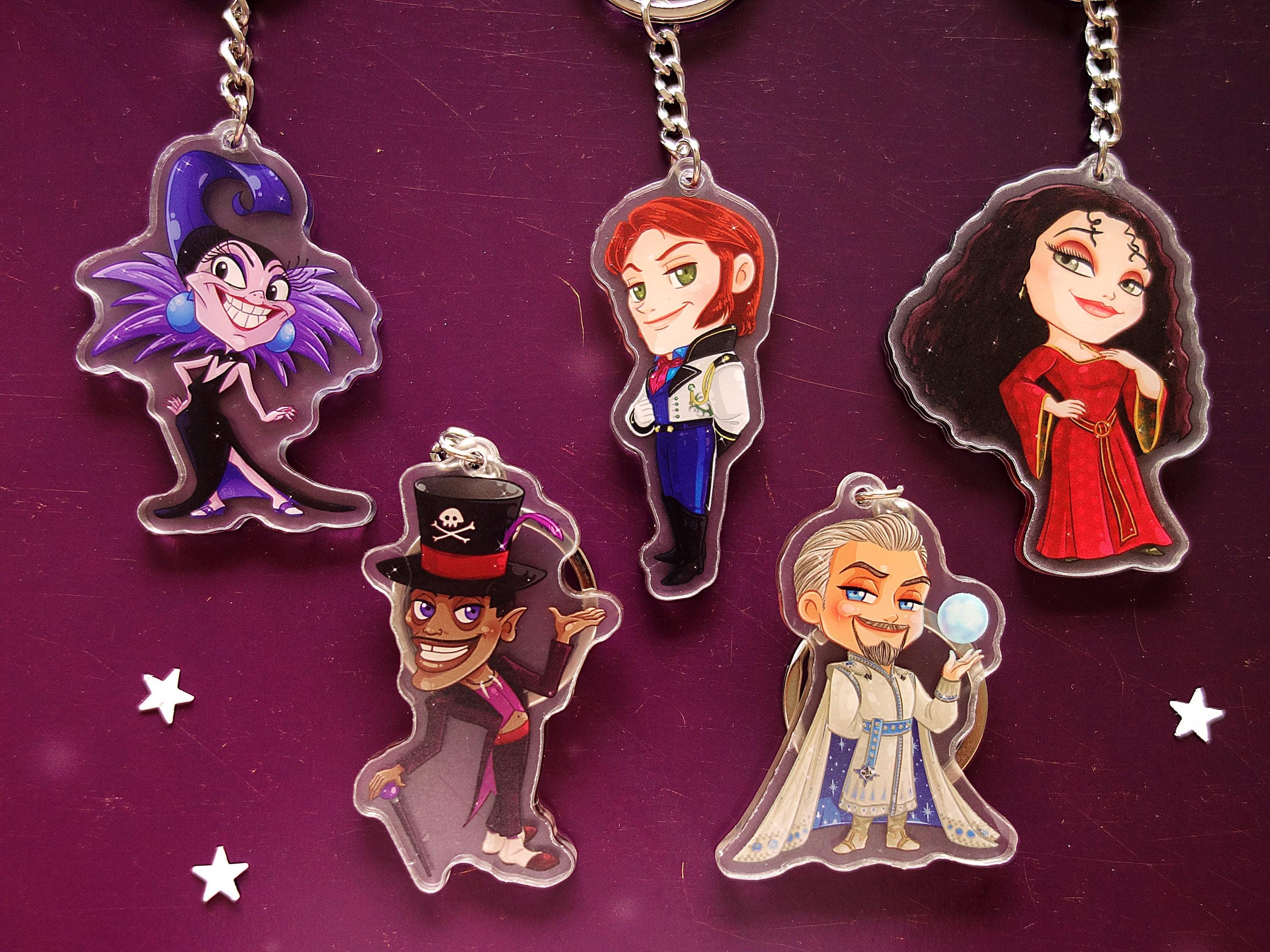 ヴィランズ　ディズニー　キーホルダー　女王魔女 ディズニーヴィランズ - 邪悪な女王、アースラ、クルエラ・ド