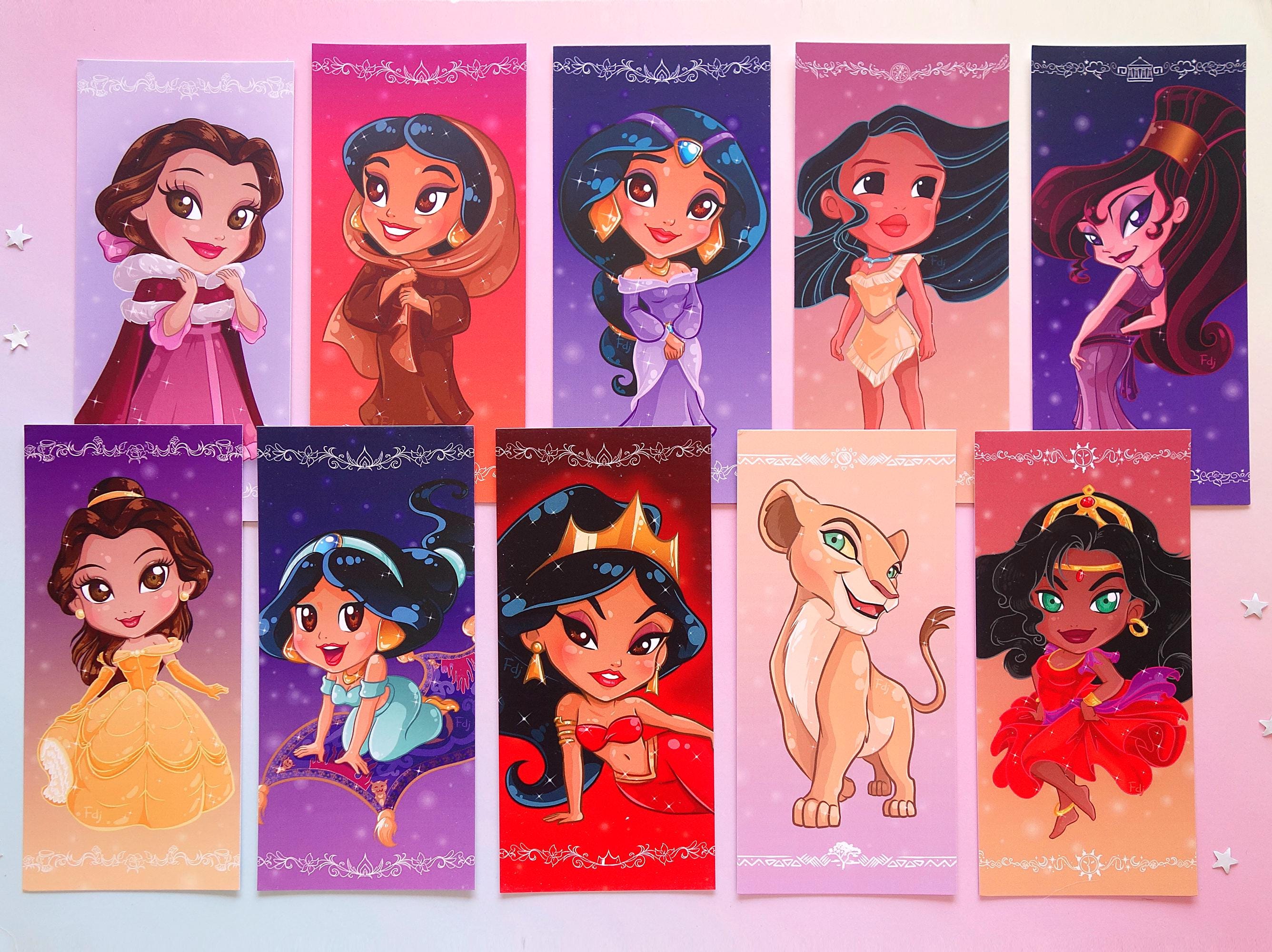 Bookmarks Disney Princesses Cute Gifts Collectable Ariel Rapunzel