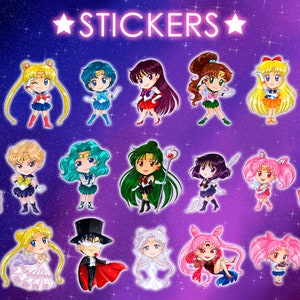 Stickers Sailor Milkyway Guardians Cute Gifts Stationery Moon Mercury Mars Jupiter Venus Uranus Neptune Manga Anime