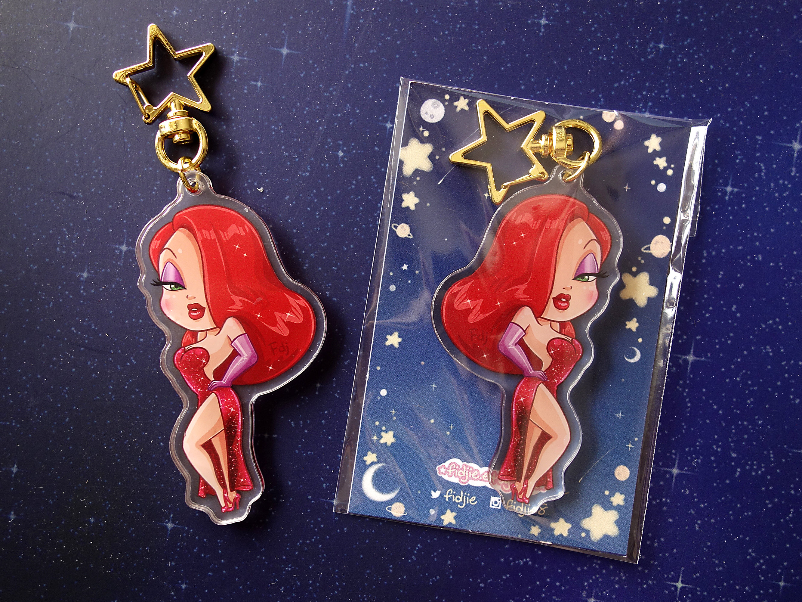 Keychains Stickers Jessica Rabbit Who Framed Roger Rabbit Sexy Red ...