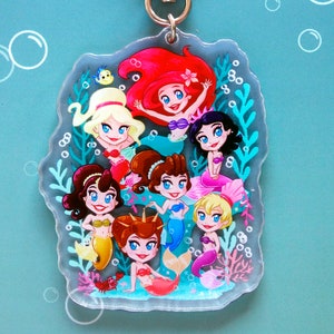 Keychains Daughters of Triton - Ariel's Sisters